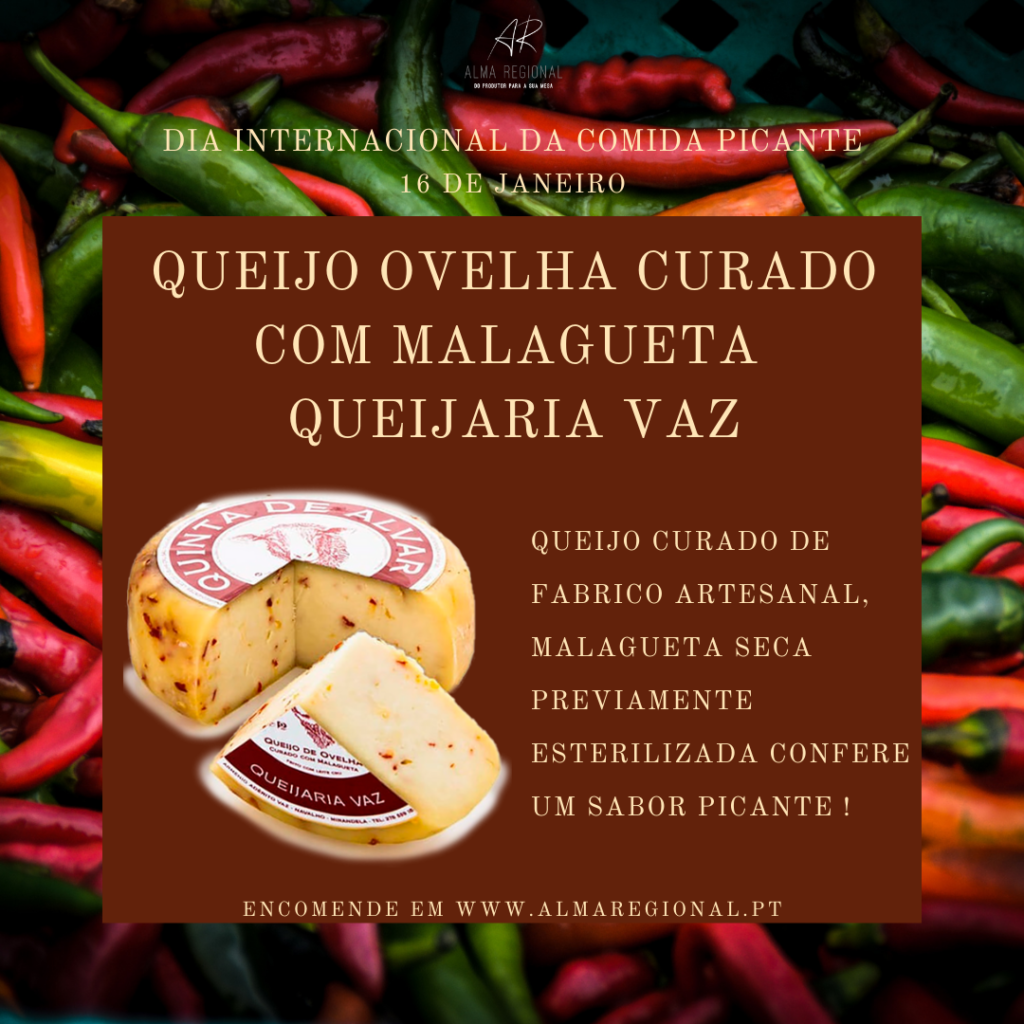 Queijo Ovelha Curado com Malagueta Queijaria Vaz