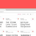Redesign do Google Fonts