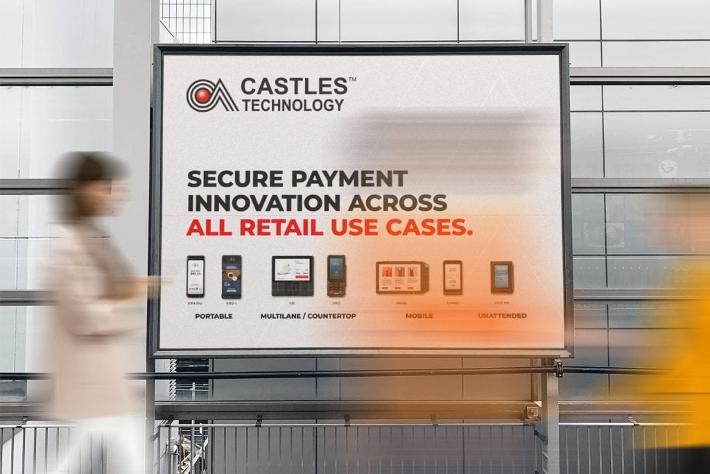 Digital payment solutions by Castles Technology for retail and mobile use.